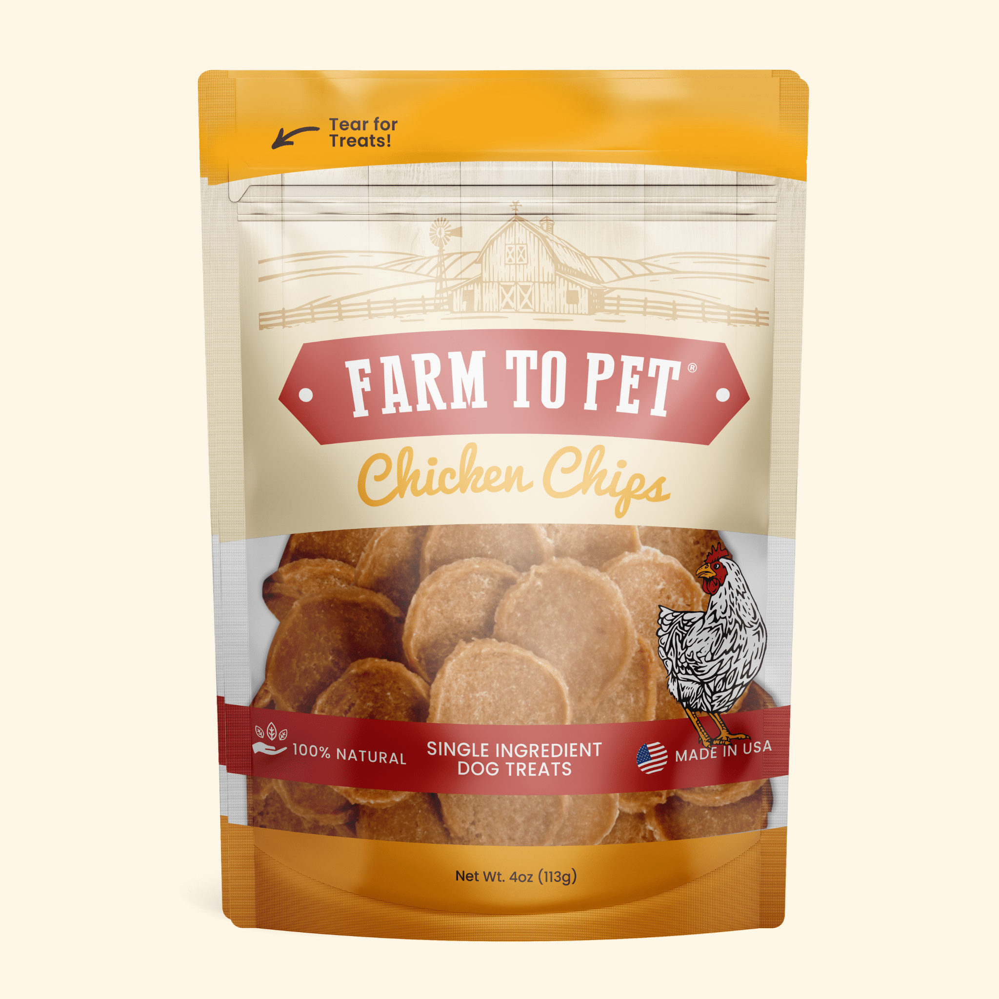 Farm to Pet Chicken Chips — Single-Ingredient Dog Treats