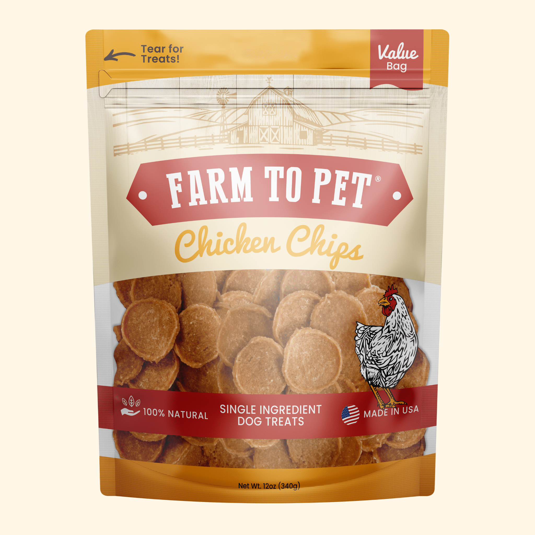 Farm to Pet Chicken Chips — Single-Ingredient Dog Treats